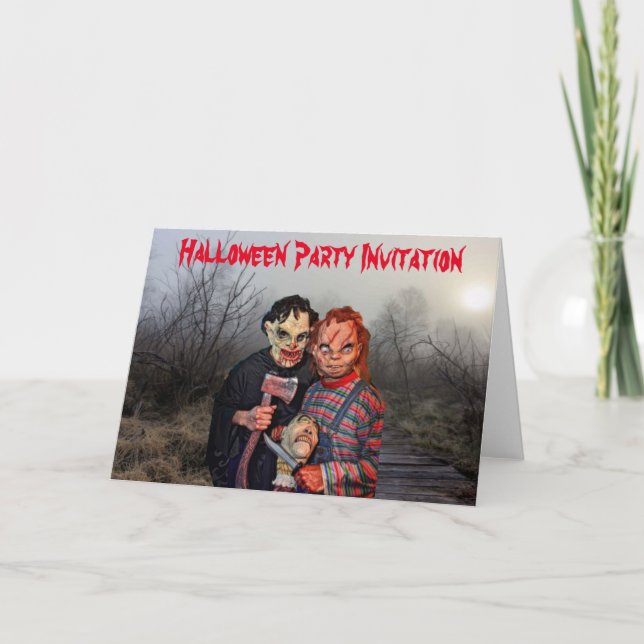 Halloween Party Invitation. Card (Front)