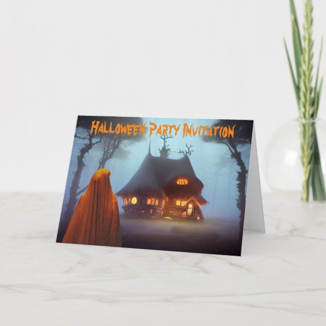 Halloween Party Invitation. Card (Front)