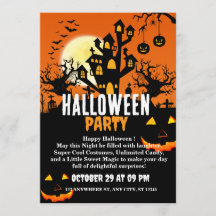 Halloween Party Invitation Card