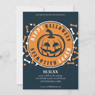 Halloween Party Invitation Card