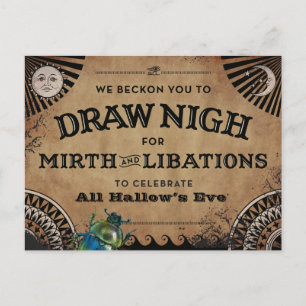 Halloween Party Invitation   Egyptian Aesthetic Postcard