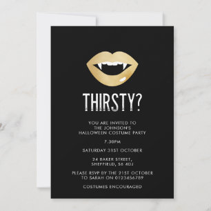 Halloween party invitation - elegant adult invite