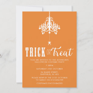Halloween party invitation - elegant adult invite