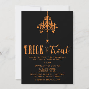 Halloween party invitation - elegant adult invite