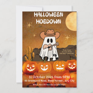 Halloween Party Invitation – Hoedown Cowboy