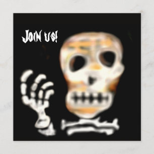 Halloween Party Invitation Skull