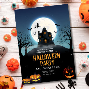 Halloween Party Invitation, Spooky Night Halloween Invitation