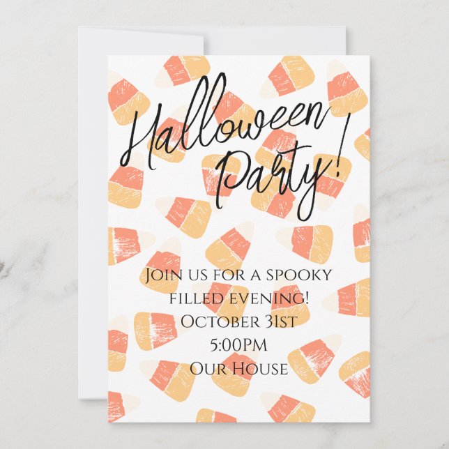 Halloween Party Invite  (Front)