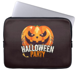 Halloween Party – Jack-o’-Lantern Design Laptop Sleeve