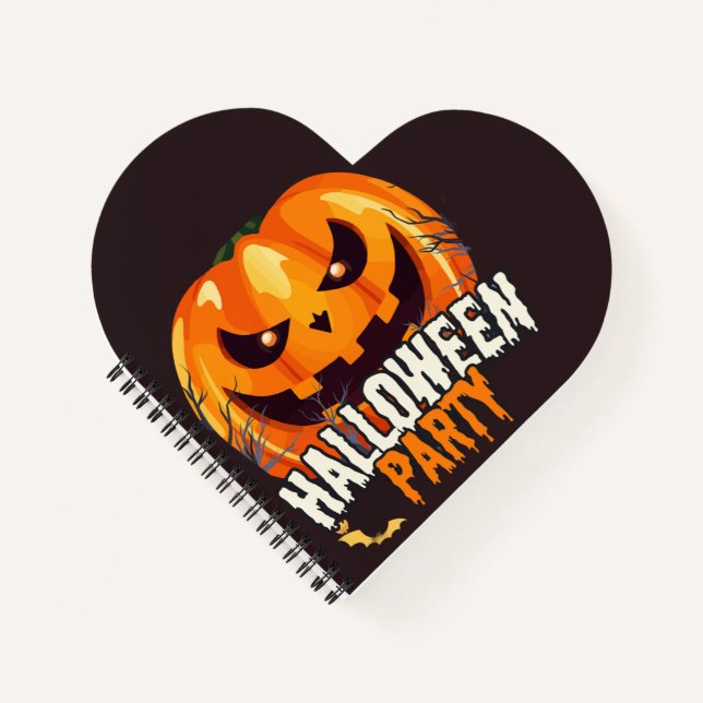 Halloween Party – Jack-o’-Lantern Design Notebook (Front)