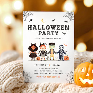 Halloween Party Kids Spooky Invitation