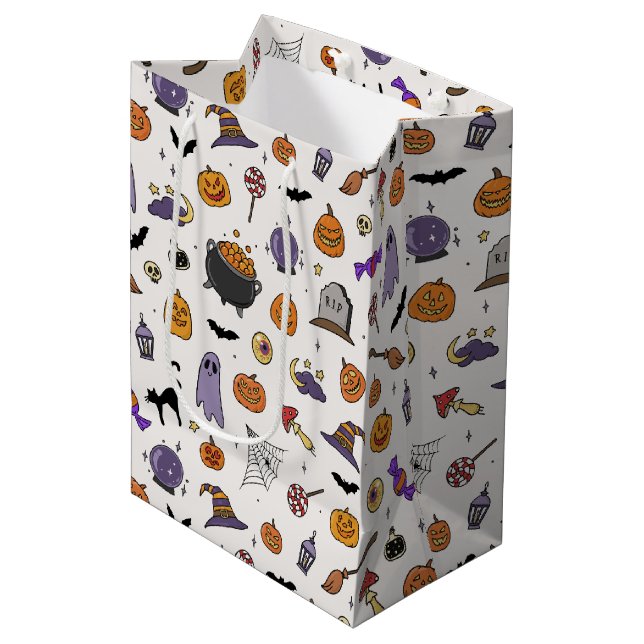 Halloween Party Medium Gift Bag (Front Angled)