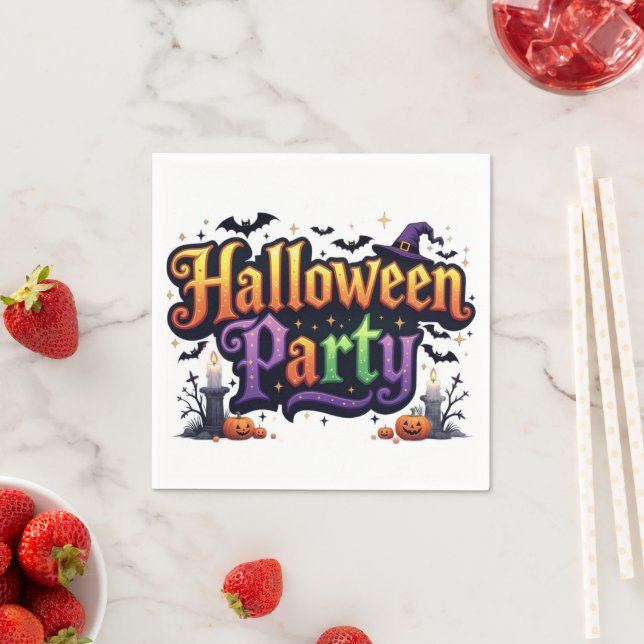 Halloween Party Napkin (Insitu)