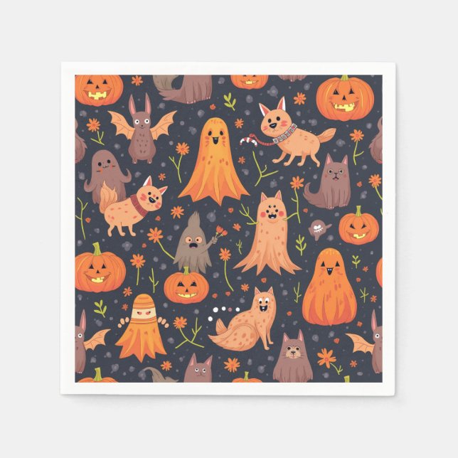 Halloween party napkin (Front)