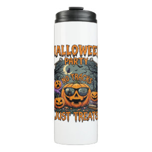 Halloween Party No Tracks Just Treats Sunglasses P Thermal Tumbler