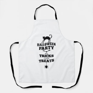 Halloween party no treats just tricks funny shirt apron