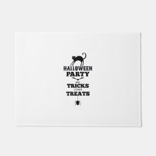 Halloween party no treats just tricks funny shirt doormat