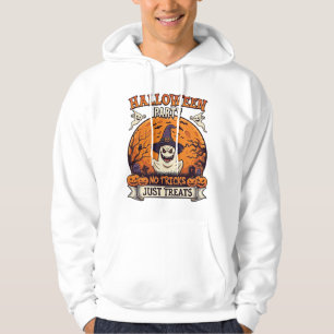 Halloween Party No Tricks Just Treats Ghost Moon P Hoodie