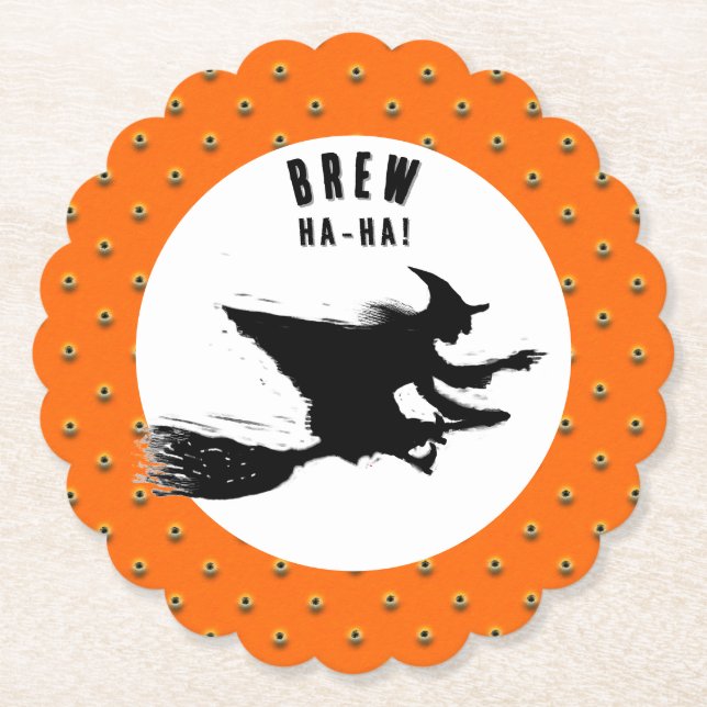 Halloween Party Paper Coaster (Front)