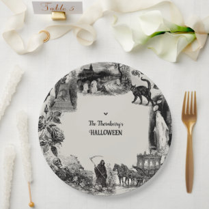 Halloween Party Paper Plate