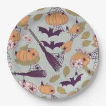 Halloween Party Paper Plate