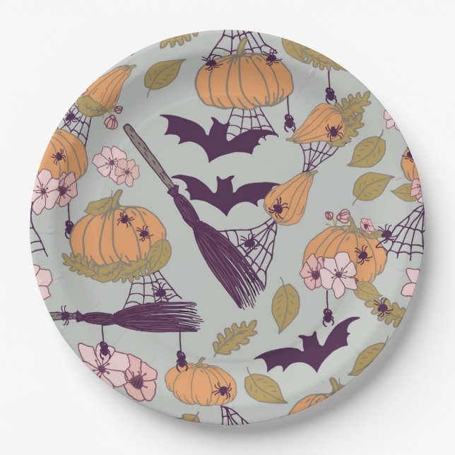 Halloween Party Paper Plate (Front)