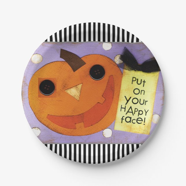 Halloween party paper plate (Front)