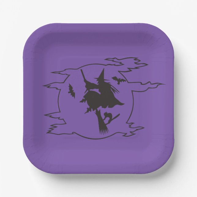 Halloween Party Paper Plate (Front)