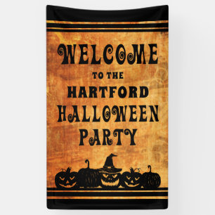 Halloween Party Personalised Welcome Banner