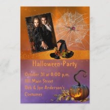 Halloween Party Photo Invitation
