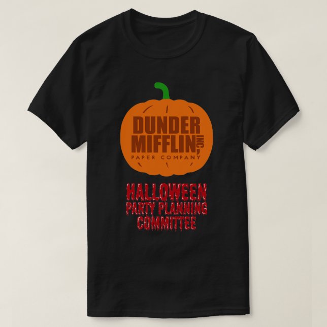 Halloween Party Planning Committee T-Shirt (Design Front)