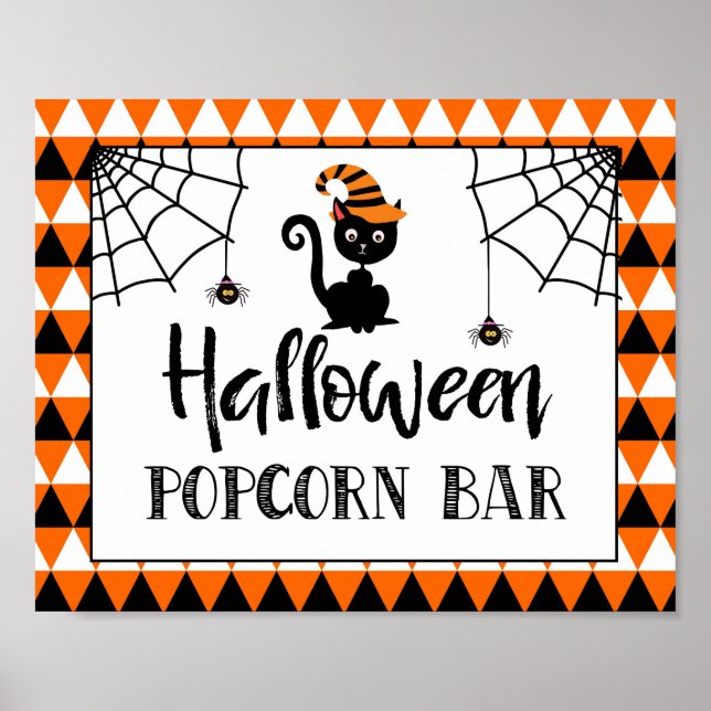 halloween party popcorn bar sign (Front)