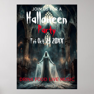 Halloween Party Poster Invitation