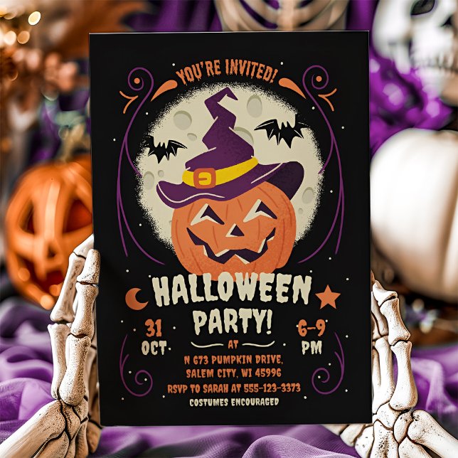 Halloween Party Pumpkin Invitation Jack O'Lantern (Halloween Party Pumpkin Invitation Jack O'Lantern)