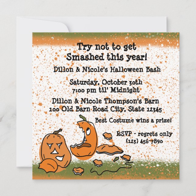 Halloween Party Pumpkins Invitation (Front)