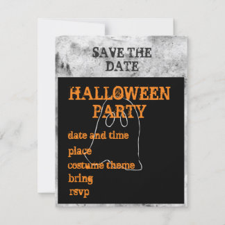 Halloween Party Save the Date Announcement 