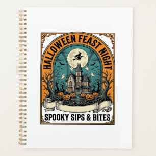 Halloween Party Shirt Spooky Feast Haunted House_1 Planner
