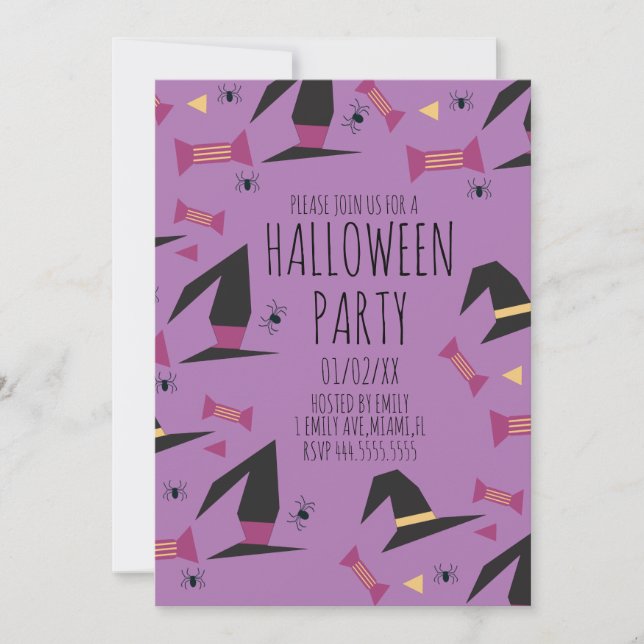 Halloween Party Spider Witch Hat Candy  (Front)