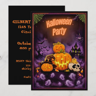 Halloween Party Spooktacular design Invitation