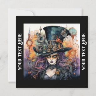 Halloween Party Steampunk Invitation
