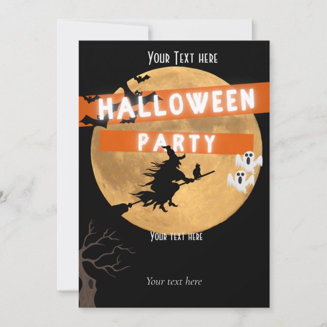 Halloween Party template   (Front)