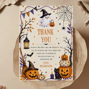 Halloween Party Thank You Card