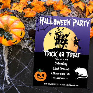 Halloween party theme event poster