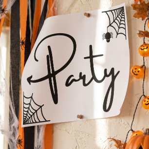 Halloween Party this way arrow left Poster
