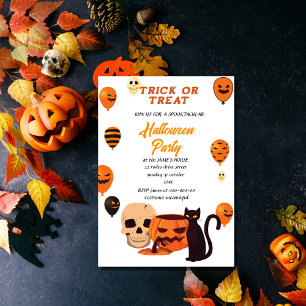 halloween party time  invitation