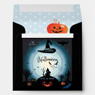 Halloween Party "Treat or Trick" Fun Cast Envelope