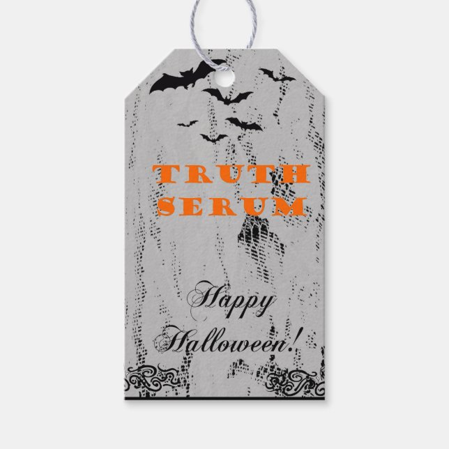 Halloween Party Truth Serum Custom Tag (Front)