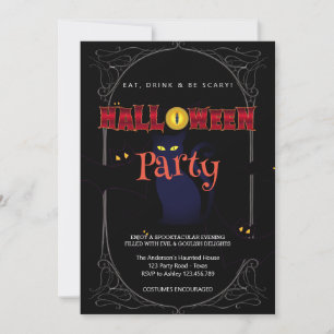Halloween Party Vintage Gothic Invitation