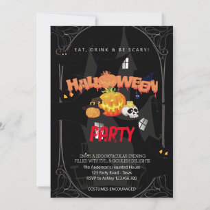 Halloween Party Vintage Gothic Invitation