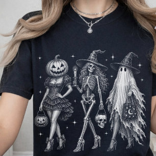 Halloween Party Vintage Halloween Spooky Girls T-Shirt